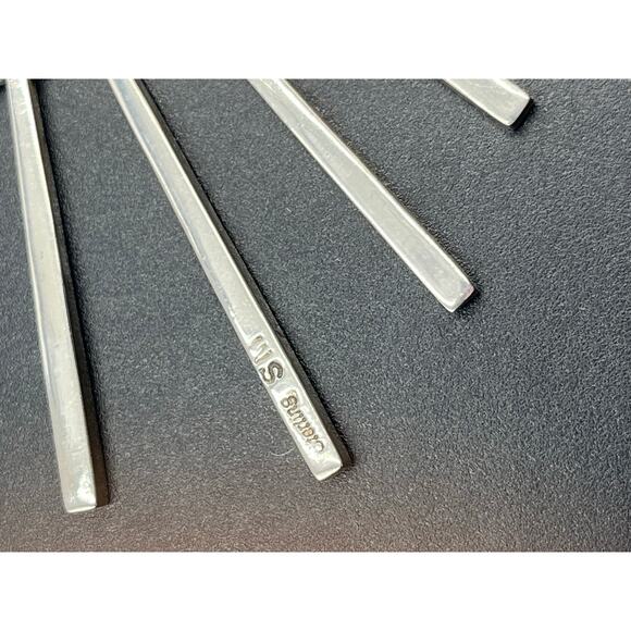 SM Designer Signed Mexico Sterling Silver 925 Spear Spike Bib Fringe Necklace - Picture 6 of 10